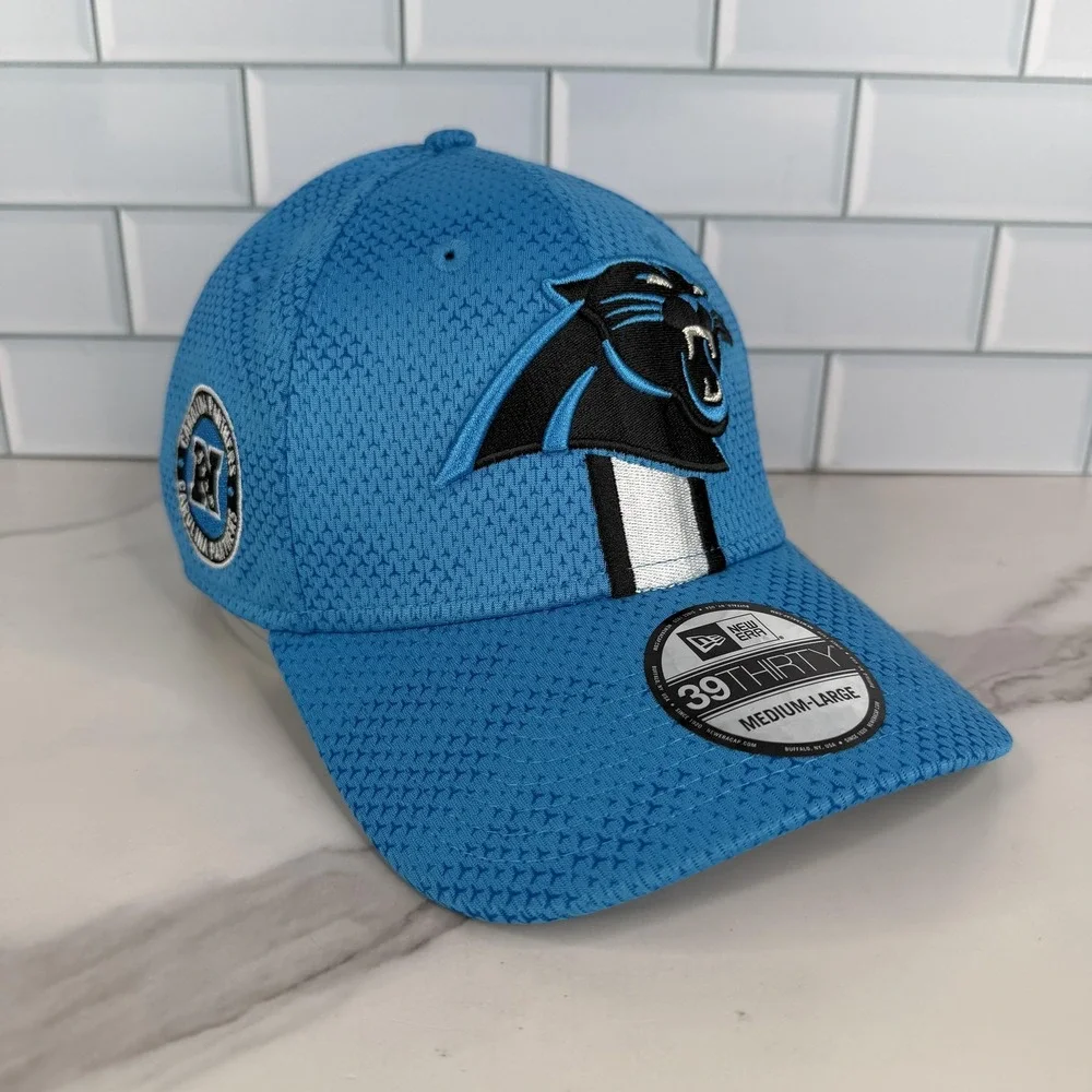 Carolina Panthers Hat Cap Fitted Mens Large Blue NFL Football‎ 39THIRTY M/L